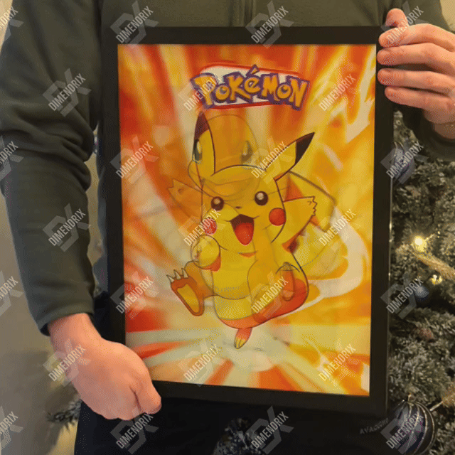 Pokemon Starters 4-Angle 3D Lenticular Poster – Dimendrix™