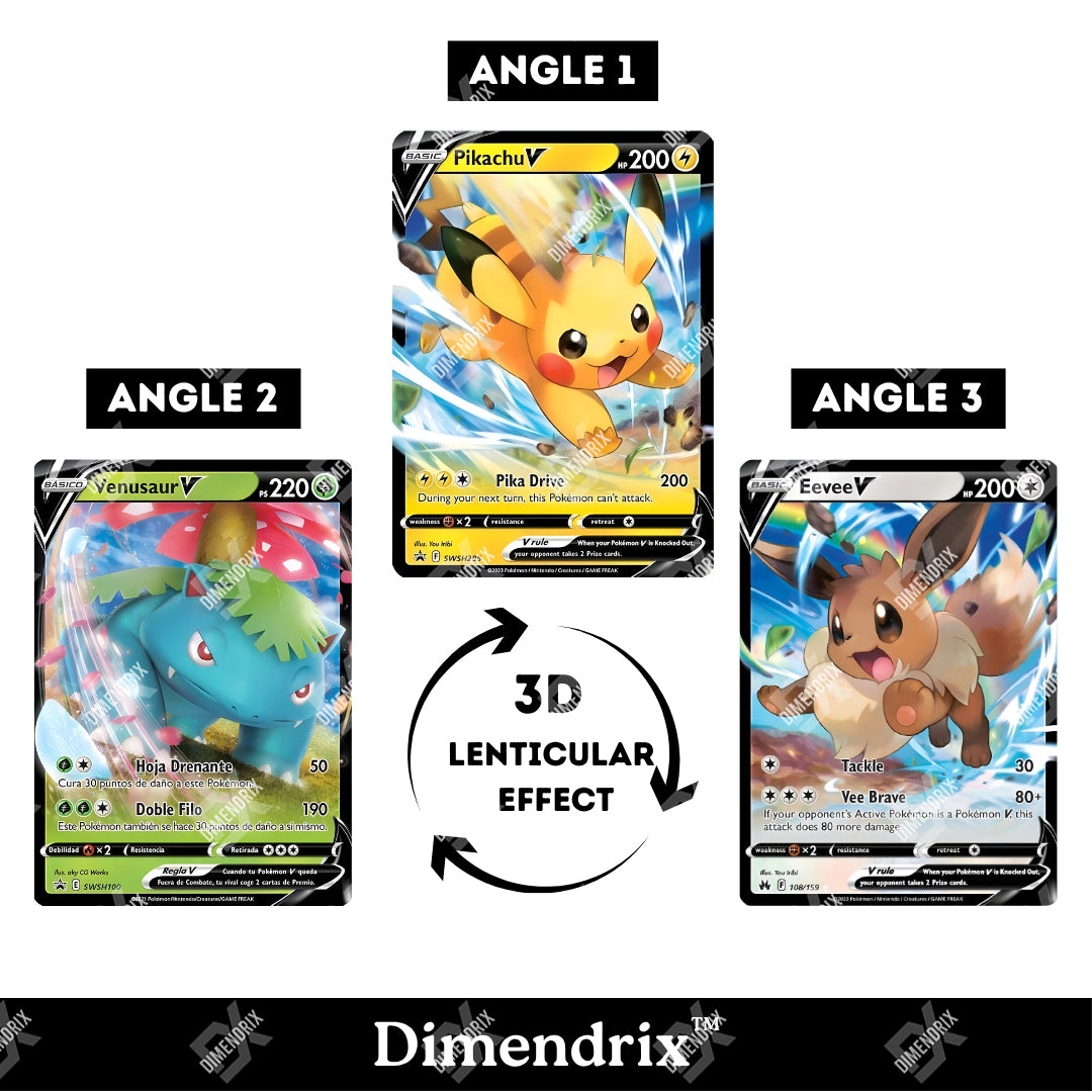 Pokemon Cards 3D Lenticular Poster – Dimendrix™