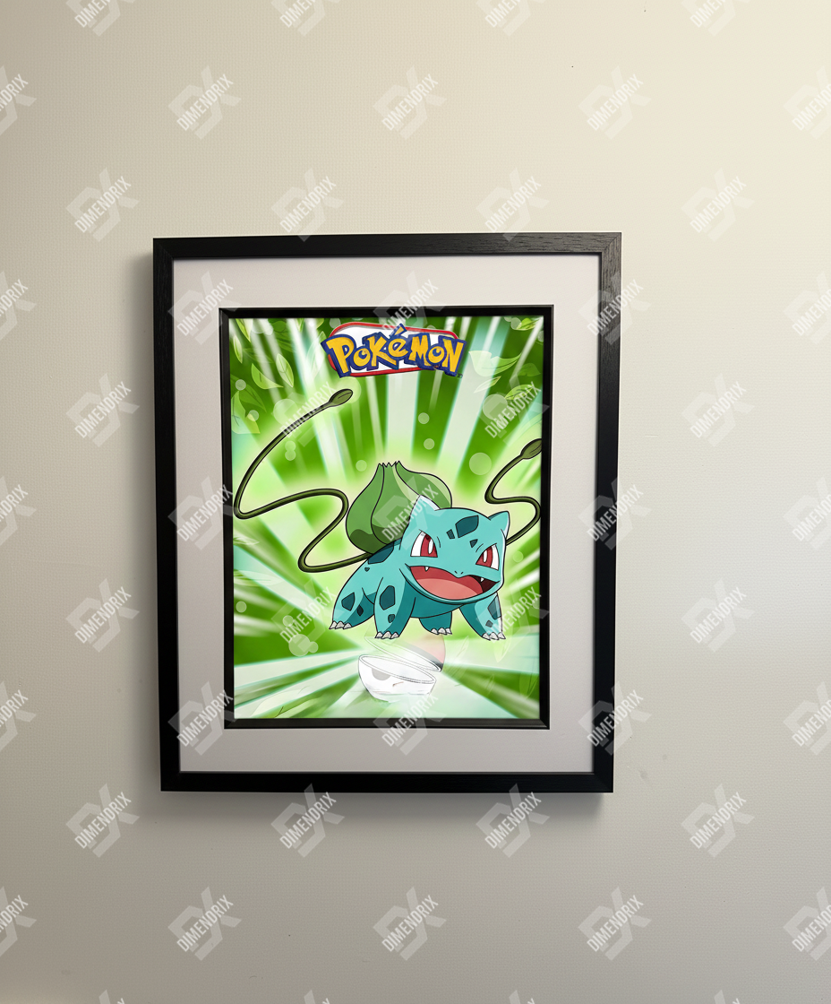 Pokemon Starters 4-Angle 3D Lenticular Poster – Dimendrix™