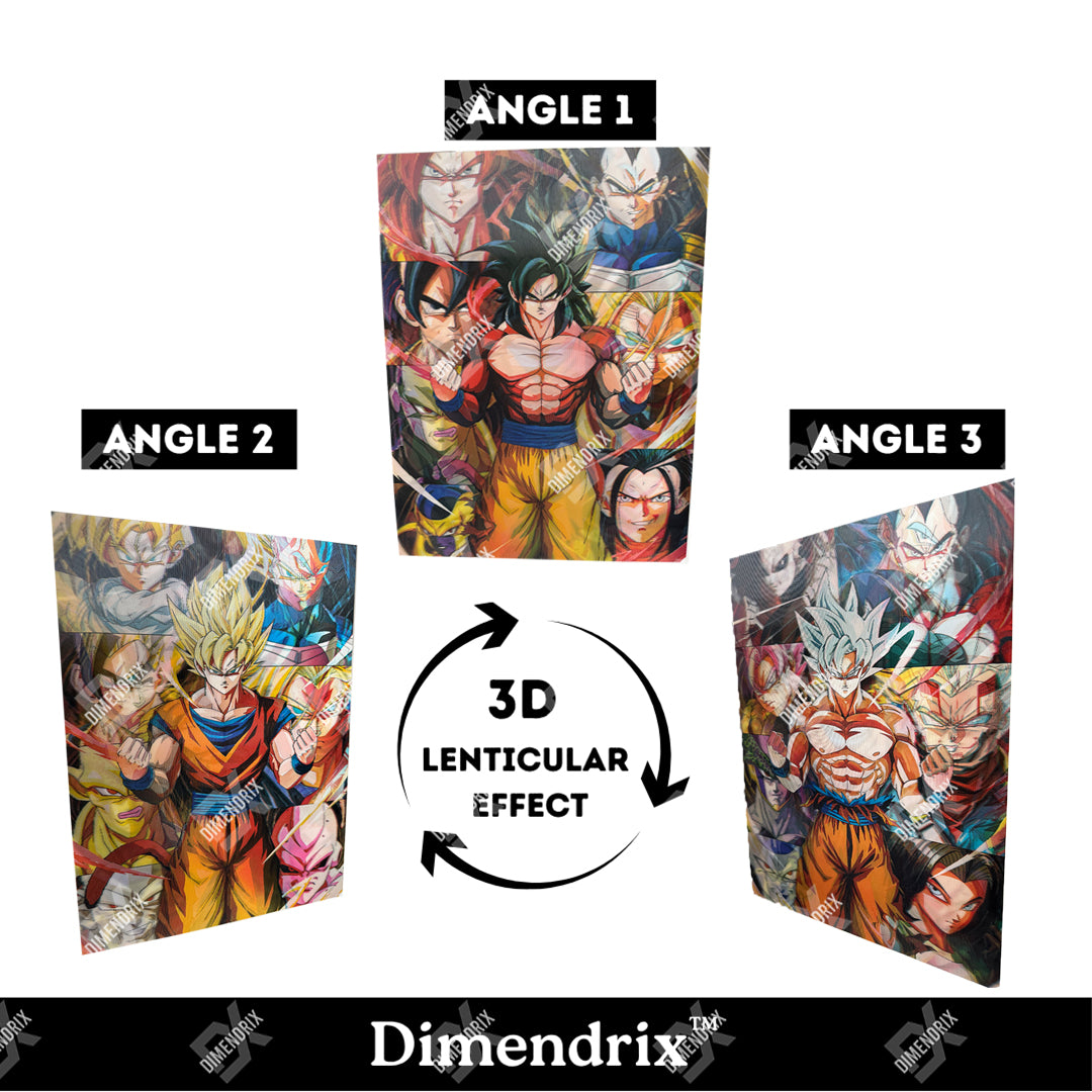 Dragon Ball Z 3D Lenticular Poster – Dimendrix™