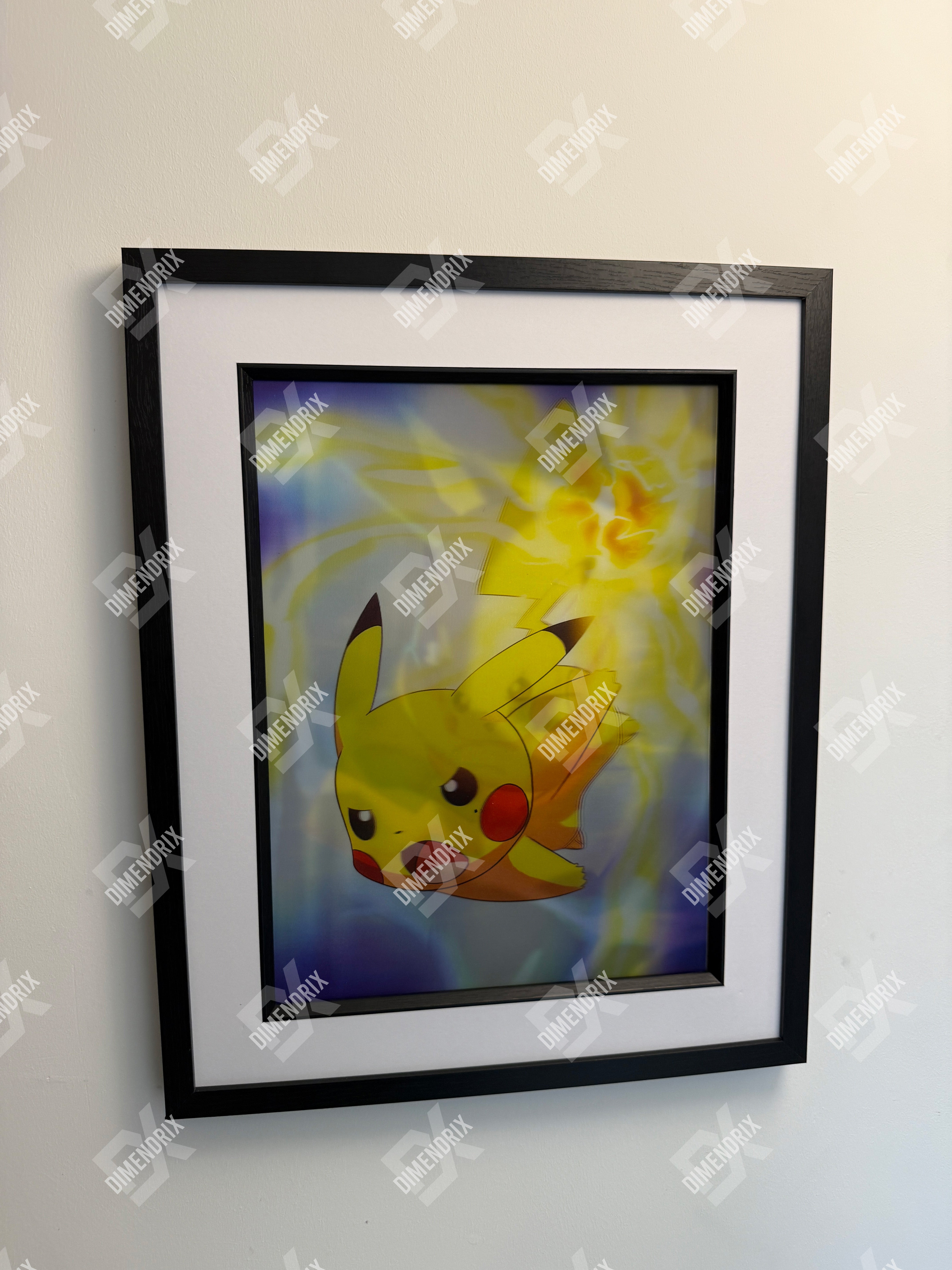 Pikachu Thunderbolt Pokemon 3D Lenticular Poster – Dimendrix™