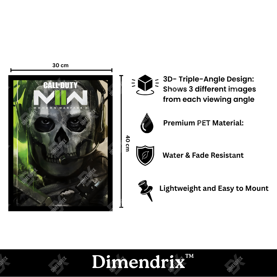 Call of Duty 3D Lenticular Poster – Dimendrix™